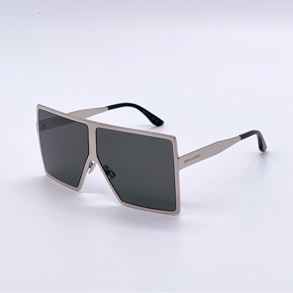 NEW SL182 002 SAINT LAURENT SHIELD SUNGLASSES NEW SAINT LAURENT BETTY SL 182 002 - Picture 4 of 9